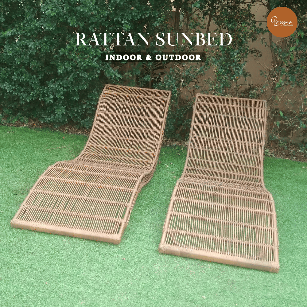 เตียงริมสระหวายเทียมแบบคู่ PAREENA DECOR WAVECURVE_1